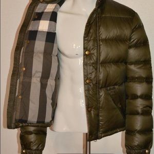 Green Brit Men’s Duck Down Quilted Puffer Jacket Coat